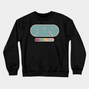 Simple Mountain Design Crewneck Sweatshirt